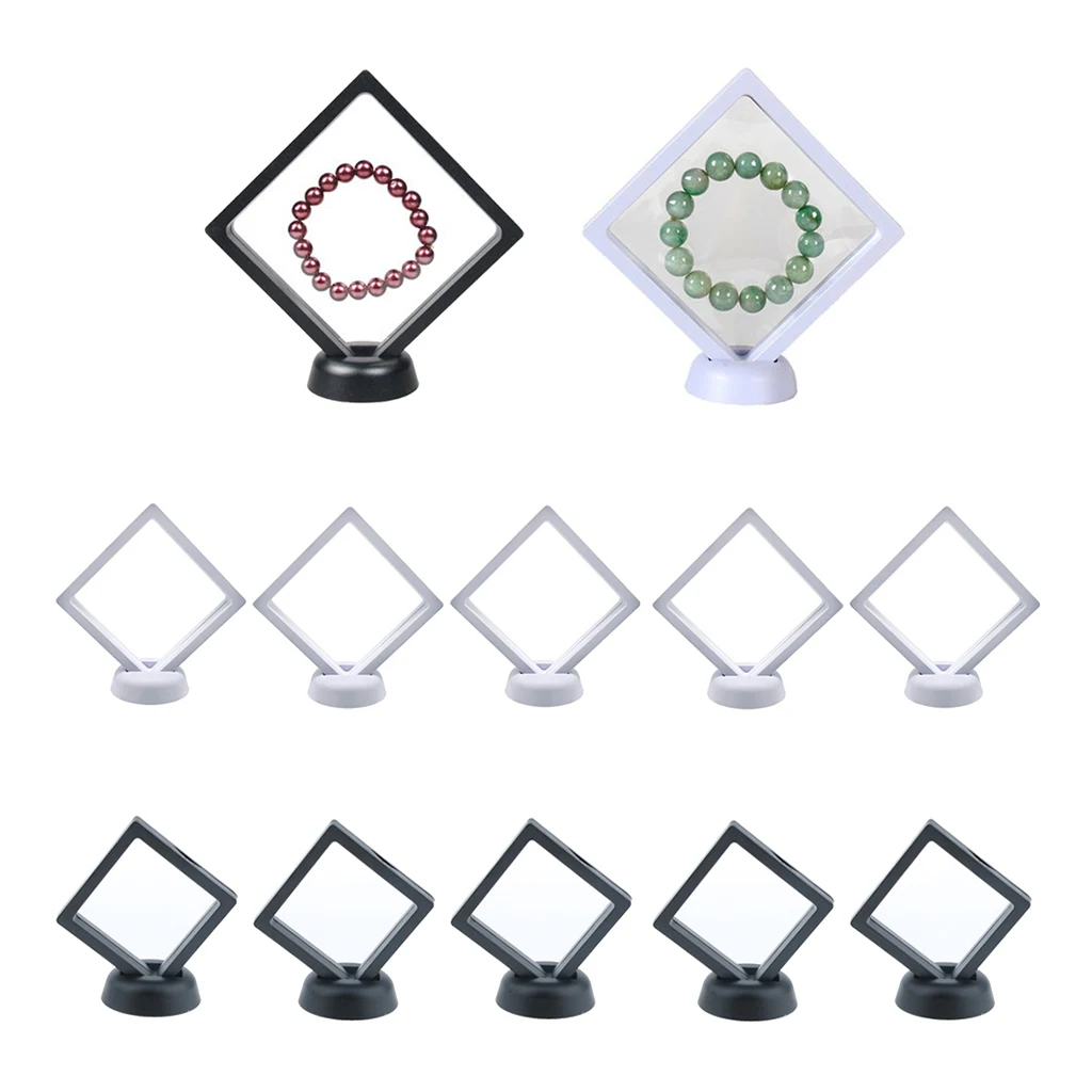 

10pcs Jewelry Display Frame 3D Floating for Bracelets Rings Medallions