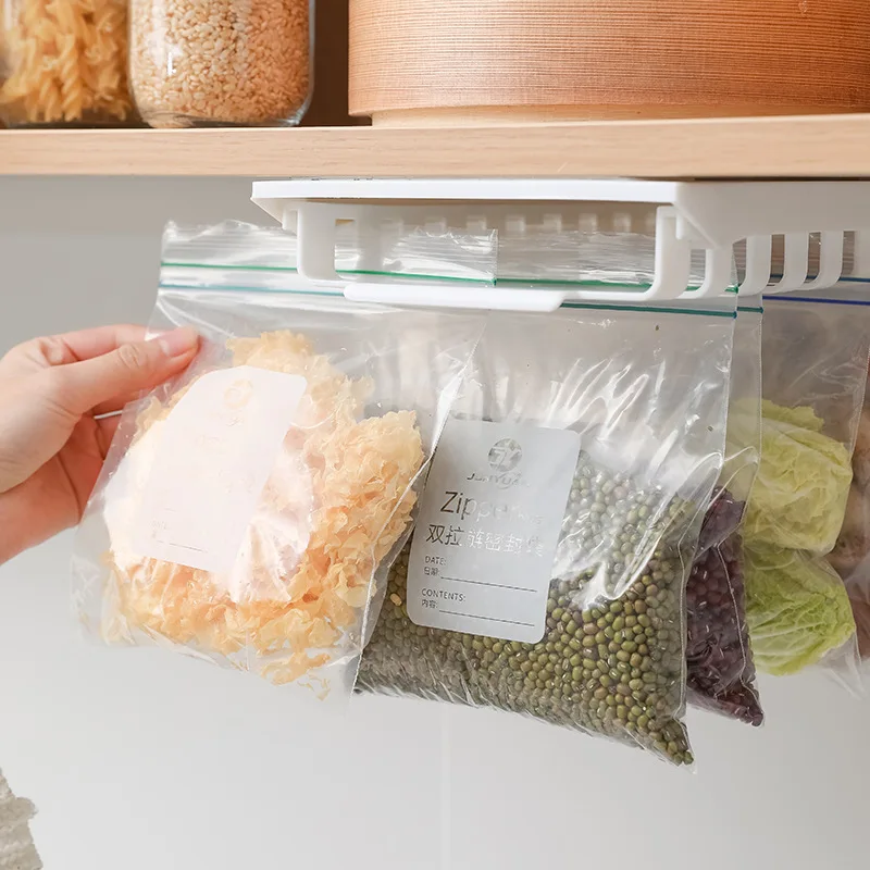 

Refrigerator Food Sealed Bag Storage Rack Cabinet Miscellaneous Grain Sealed Bag Storage Rack Hanging Drawer Rack Kitchen Tools
