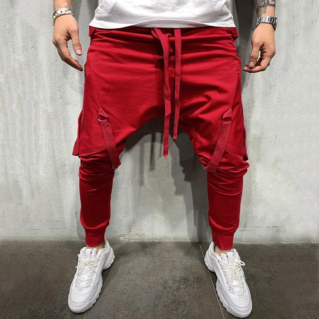 Модные мужские повседневные штаны на открытом воздухе с карманами несколькими