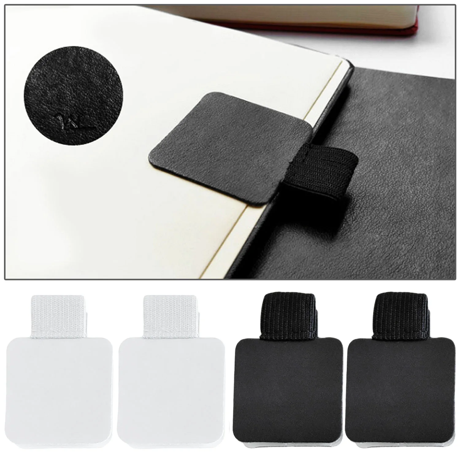 Самоклеящиеся кожаные держатели для ручек зажимы с эластичной петлей тетрадей