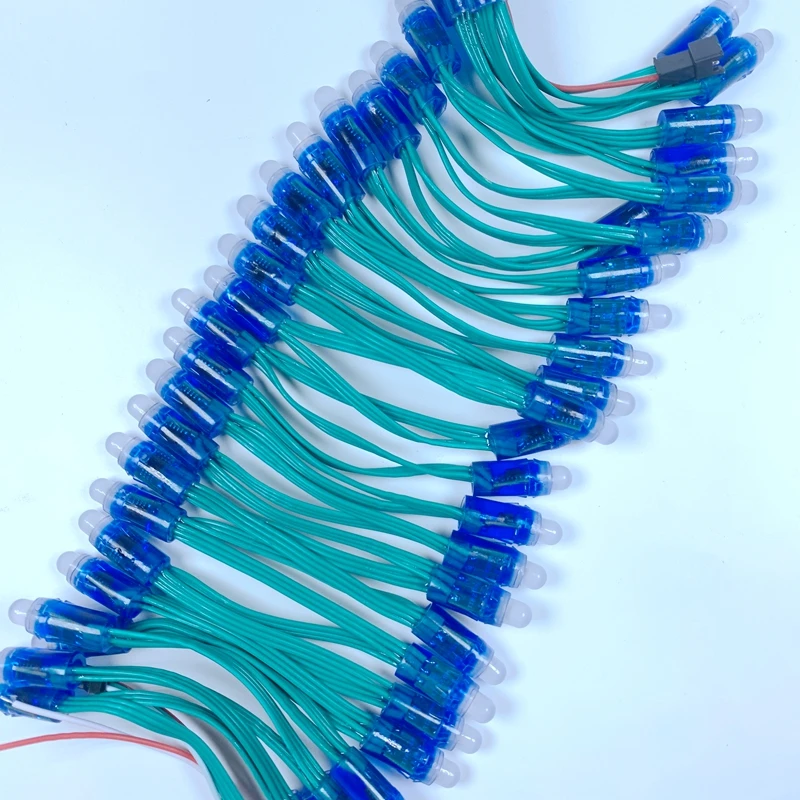 500 шт./лот DC5V 12 мм адресуемый WS2811 RGB светодиодный пиксельный модуль водонепроницаемый IP68 полноцветный адресуемый узел светильник
