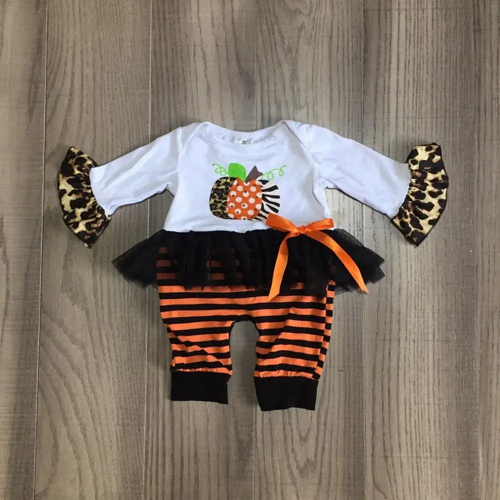 Осенне зимний костюм на День Благодарения модная одежда в полоску с тыквой для