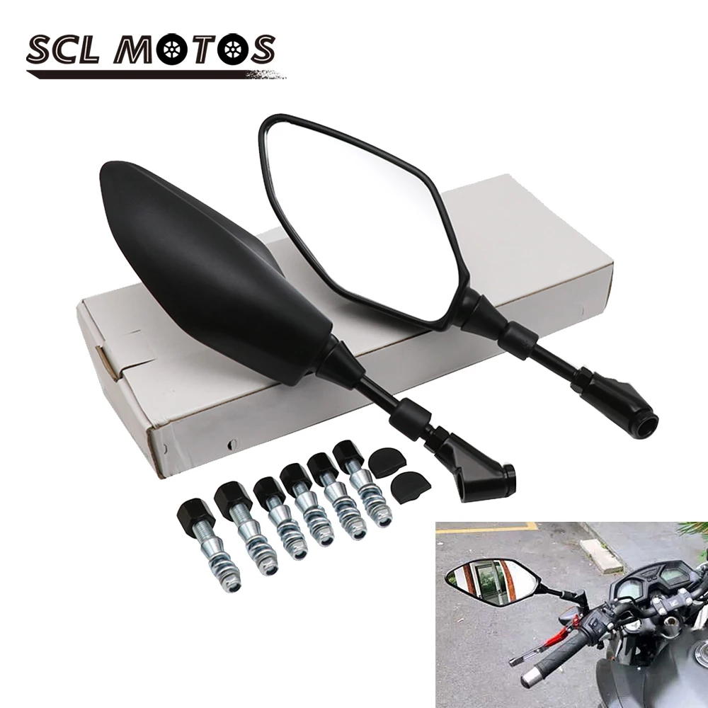SCL MOTOS 1 пара мотоциклетные боковые зеркала заднего вида зеркало для YAMAHA MT01 MT03 MT-07