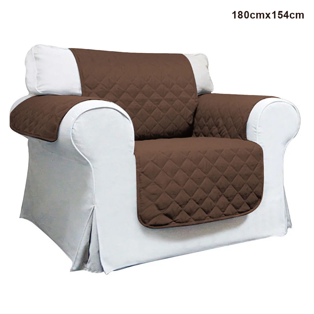 brown 180cmx154cm Стеганный диван для кресел и диванов ПЭТ протектор скольжения крышка Подушка для мебели кидает TN88 - Цвет: brown 180cmx154cm
