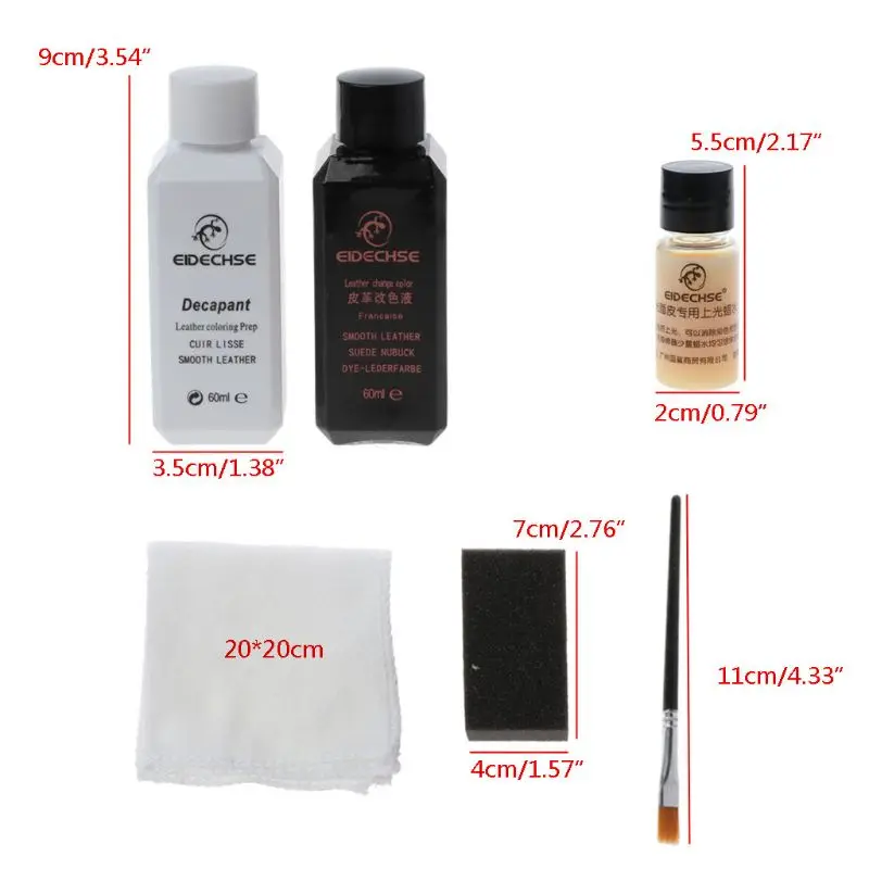 

Furniture Clinic Leather Easy Restoration Kit Leather Refinish Recolor Agent Kit