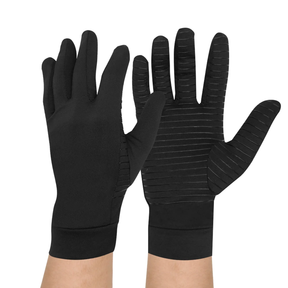 1 пара компрессионных перчаток с артритом полностью упругие медные суставы