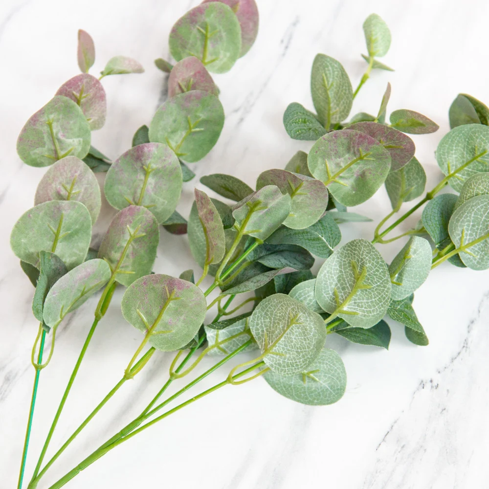 1 шт. искусственная ротанговая ткань эвкалипт целлюлоза листья денег свадьба