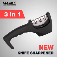 hiamea knife sharpener 3 stages professional kitchen sharpening stone grinder knives tungsten diamond ceramic sharpener tool