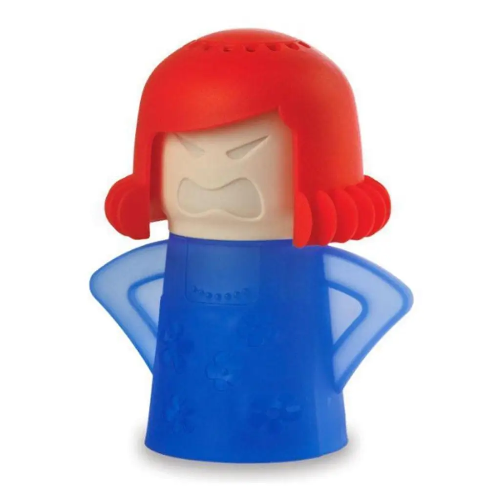 Пароочиститель для микроволновой печи Angry Mama с уксусом и водой легко очищает