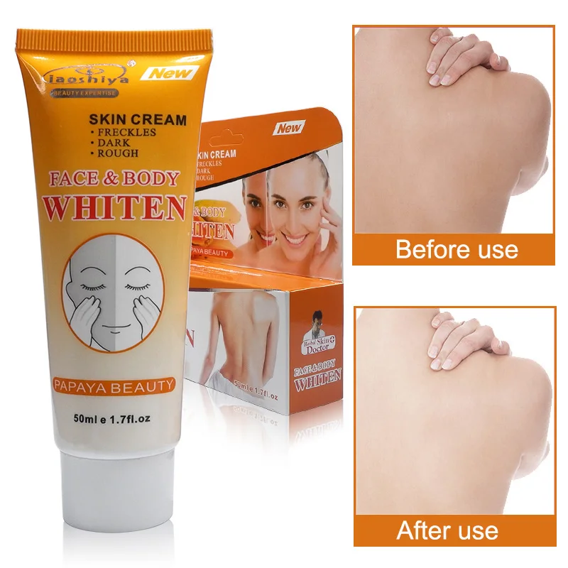 Laoshiya Whitening Papaya Beauty Cream for Dark Skin Armpit Knee Lightening Bikini Underarm Inner Thigh 50ml |