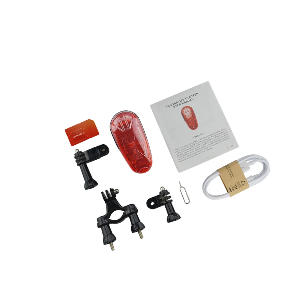 Велосипедный GPS трекер TK906 300 часов в режиме ожидания водонепроницаемый