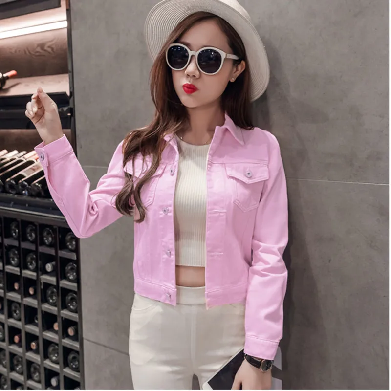 Джинсовая куртка UHYTGF для женщин милая джинсовая девушек на весну и осень