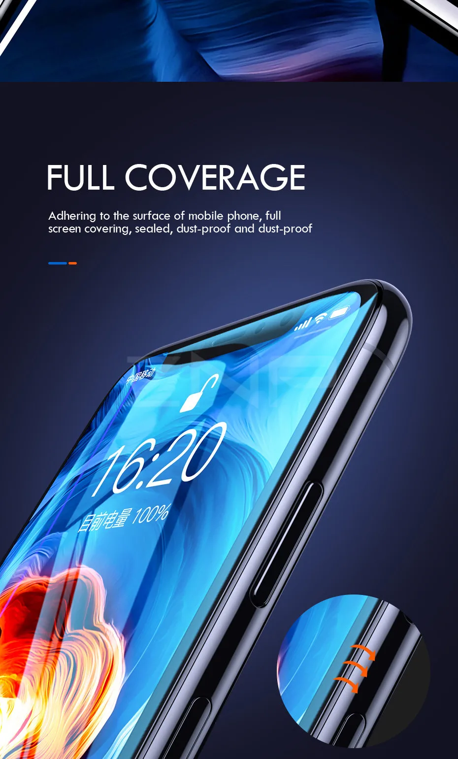 ZNP 200D Защитное стекло для iPhone 7 8 6 6S Plus X XS Max XR Защитная пленка для экрана для iPhone 11 Pro Max закаленное стекло