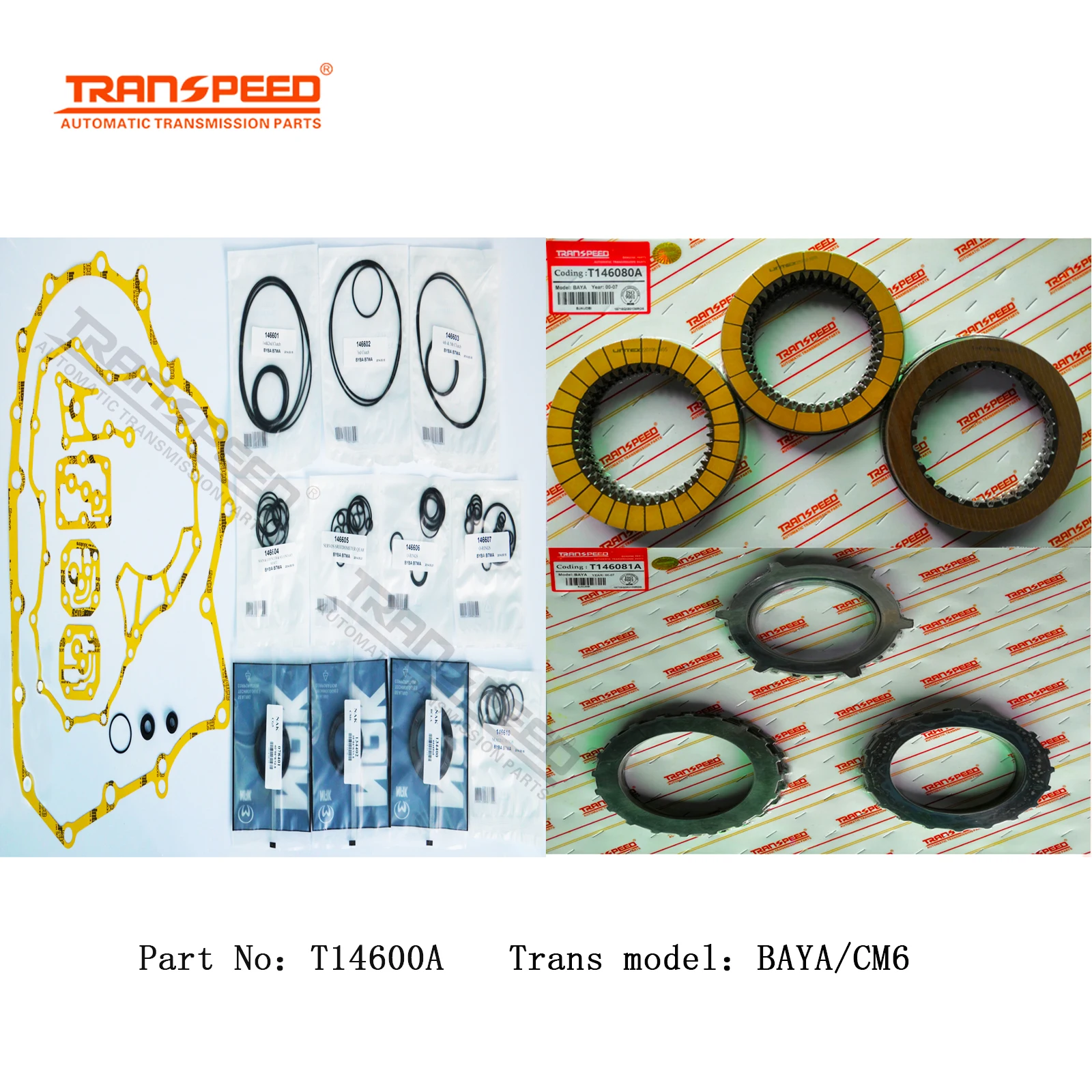 

TRANSPEED B7WA BAYA BYBA M7WA BVGA PVGA CM6 Transmission Overhaul Kit Seals Gaskets Fit For HONDA ACURA 3.0L 2000-UP