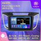 Автомобильный мультимедийный проигрыватель, Android 11, RDS, DSP, 6 ГБ + 128 Гб, IPS, для Hyundai IX25 2015-2019, мультимедийный видеоплеер
