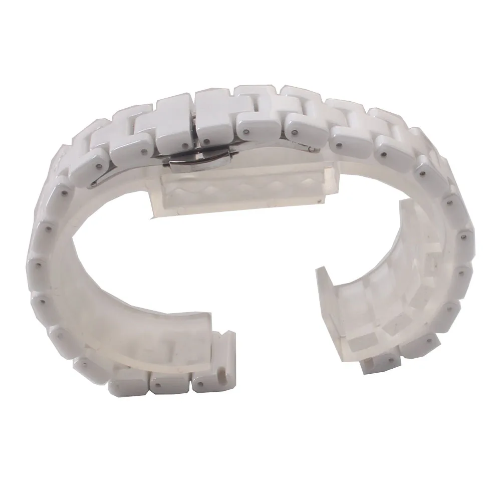 

Pure Ceramic Watchbands Belt White Watch strap bracelet replacement Mens Womens Wristwatches straps 12mm 14mm 16mm 18mm Polished
