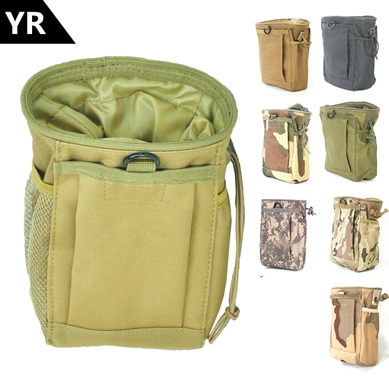 Molle System Hunting Tactical Magazine Dump Pouch Recycle Waist Pack Ammo Airsoft Military Accessories Receive recycling Bags | Спорт и
