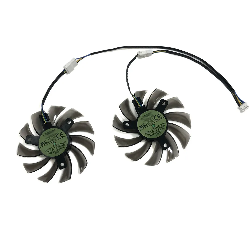 2 шт./компл. T128010SH охлаждающий вентилятор радиатора для ASUS HD7770 R7260X R7 260X Видеокарта