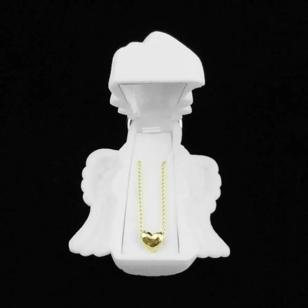 1 шт. бархатная коробка для свадебных колец с изображением ангела витрина