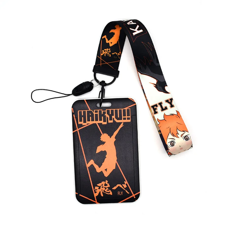 

Volleyball Junior 2 New Card Set Combination Mobile Phone Lanyard Key Ring Wrist Strap Spot Pendant Key Chain HAIKYUU Key Chains