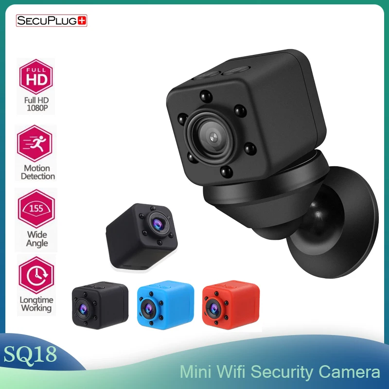 Мини камера видеонаблюдения HD 1080P SQ18 SQ19 с ночным видением и датчиком