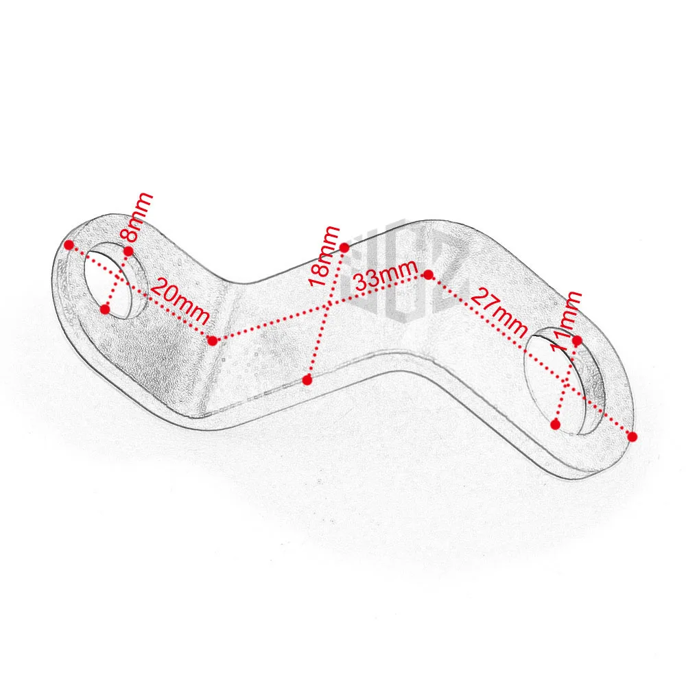 

Motorcycle Mirror Mount Extender Bracket Stands Support Holder for KTM RC 200 390 690 250 2013 - 2017 2018 2019 2020 Accessories