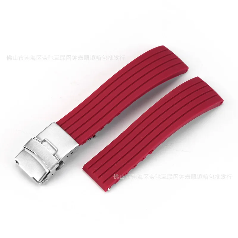 

Waterproof Silicone Strap for Smart Watch Watchband 18mm 20mm 22mm 24mm Black Blue Diving Sports for Universal Watchstrap Man