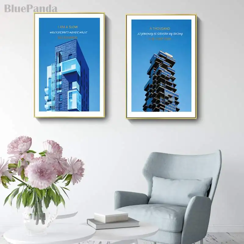 Настенная картина в скандинавском стиле постер на холсте с изображением острова