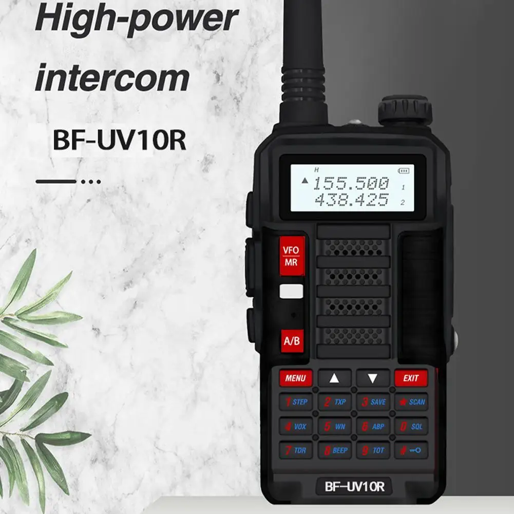 

1PCS Baofeng UV 10R Professional Walkie Talkies High UHF VHF Ham BF UV-10R CB Power Band hf Radio 2 Transceiver way Dual 10 Y2U4