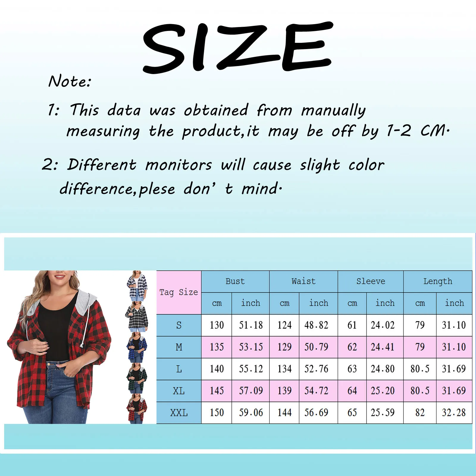 

Casual Plaid Print Coat Women Autumn Hooded Jackets Chaquetas New Fashion Long Sleeve BF Loose Jacket Outwear Casaco Feminino