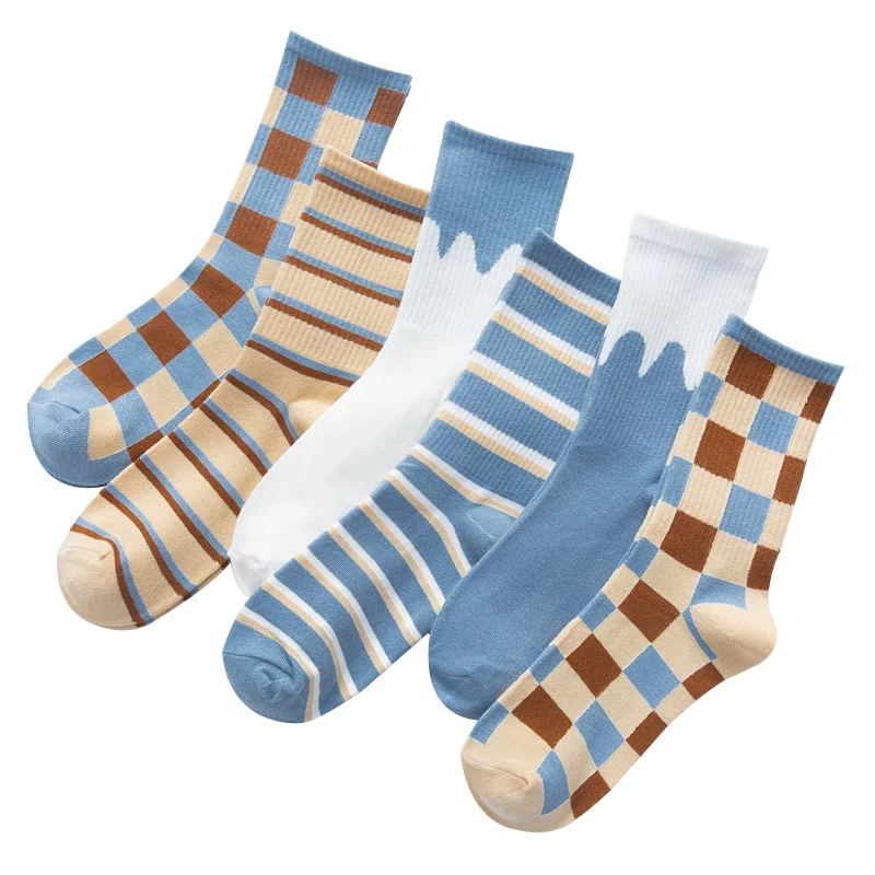 

Kawaii Fall New Ladies Pure Color Medium Tube Japanese Sports College Style Sub-socks Woman Socks Cute