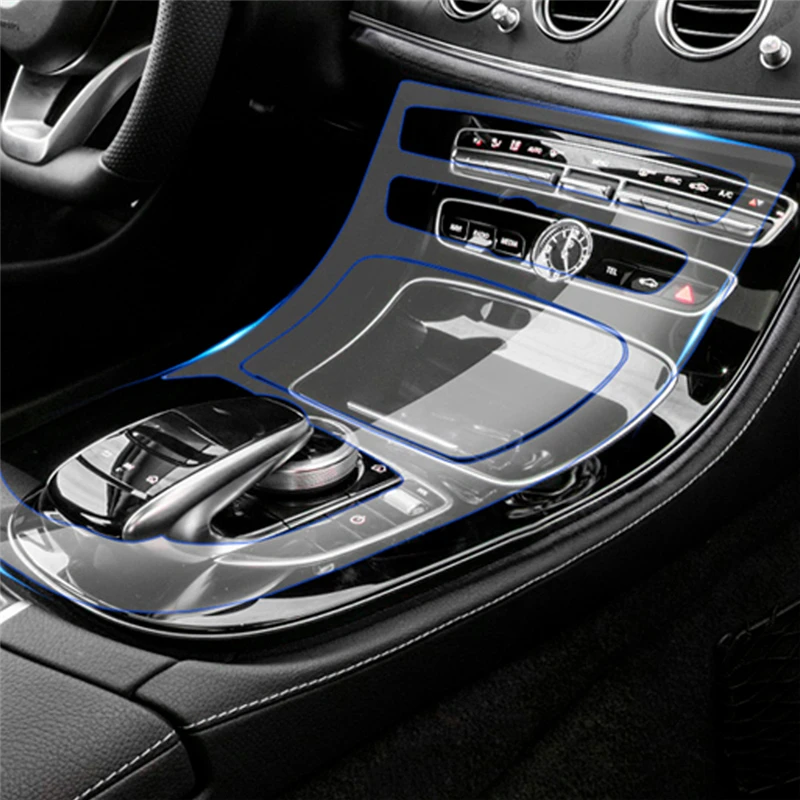 Для Mercedes Benz E Class W213- Автомобильная центральная консоль пленка крышка приборной панели защитная пленка наклейка аксессуары
