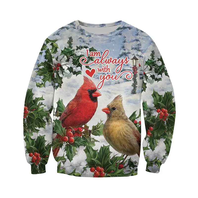 

Latest cardinal Christmas 3D printing fashion zipper shirt casual Sweatshirt casual Street hip hop Hoodie