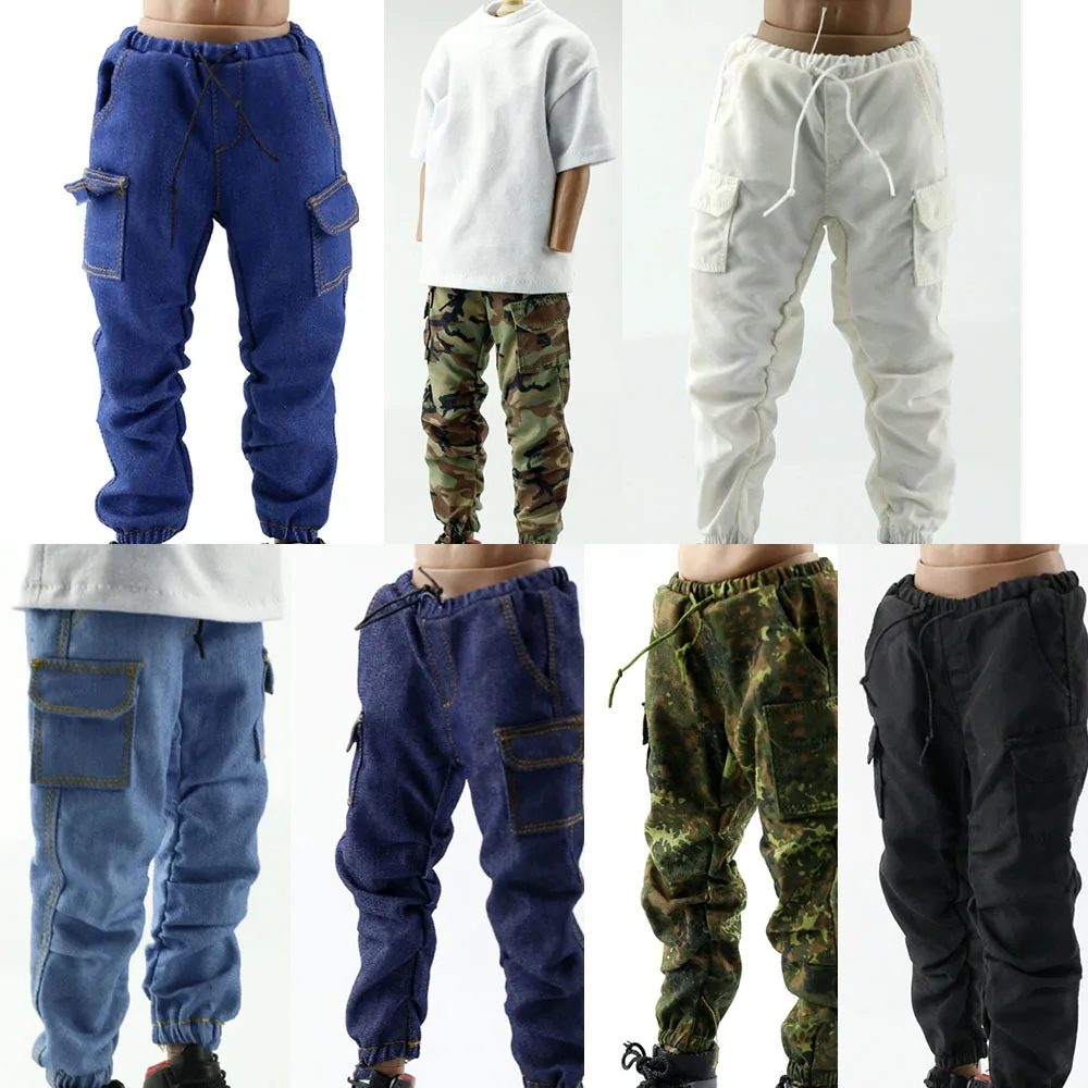 

CCTOYS CC005 1/6 мужские модные корейские хип-хоп камуфляжные брюки свободные джинсы крупного плана для 12 "TBL PH солдат экшн-фигурки