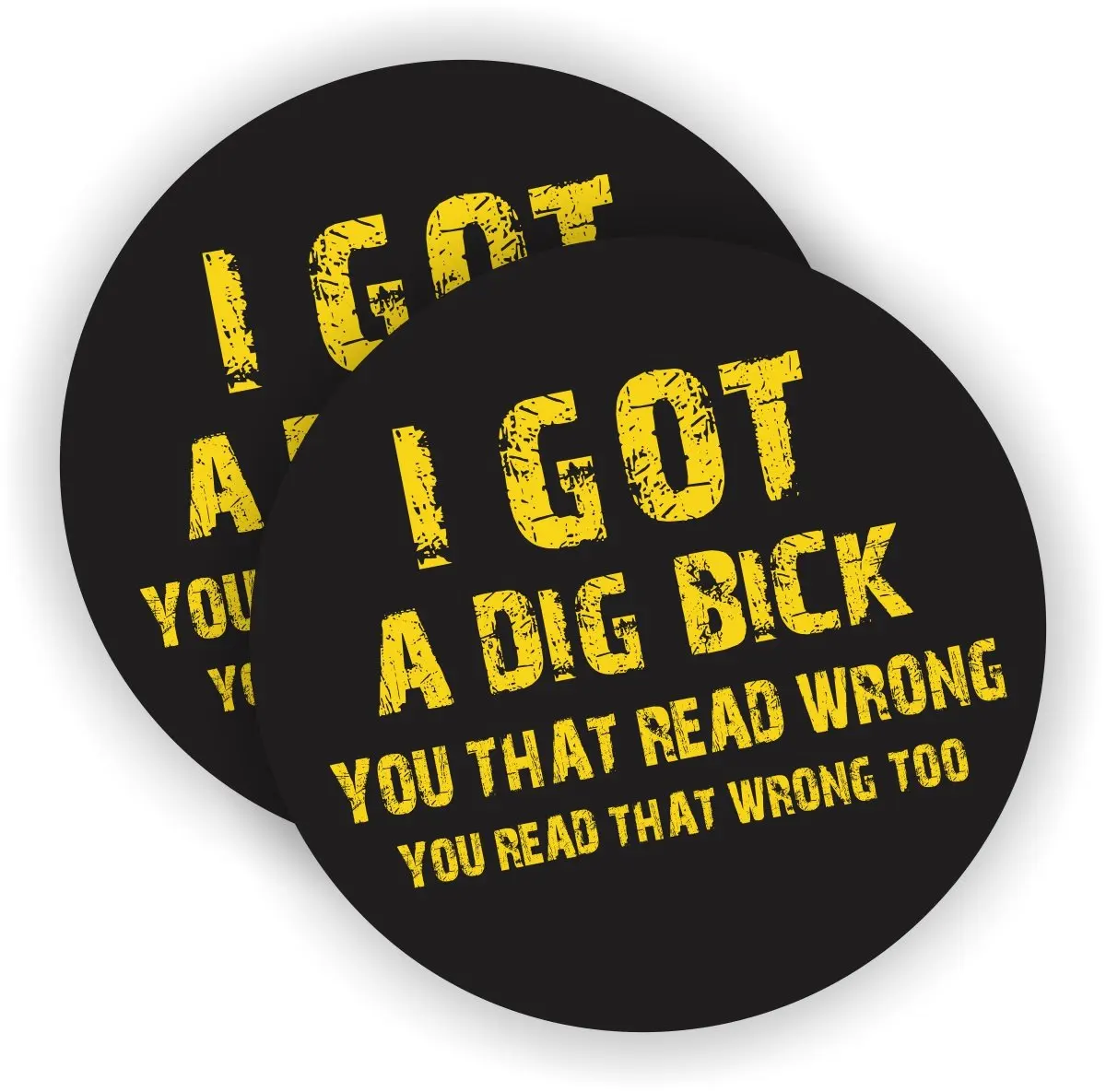 Для Got A Dig Bick жесткая шляпа Наклейка На Шлем с надписью ланч инструмент коробка