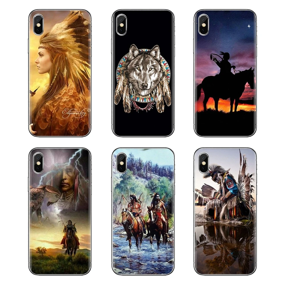 Мягкая прозрачная накладка Индеец перья американских индейцев для Xiaomi Redmi 4x3 3S Pro