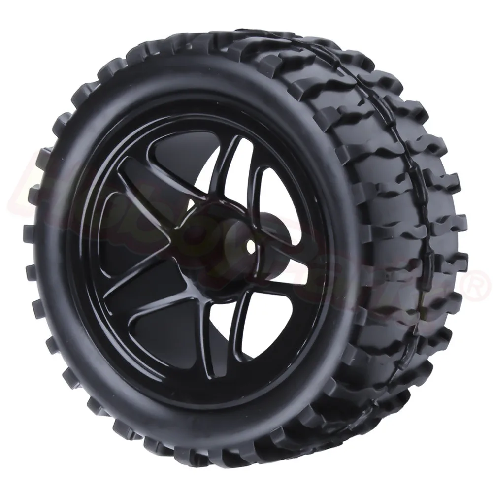 4 шт./лот 2 резиновые радиоуправляемые шины для грузовиков 1/10 колесный обод 12