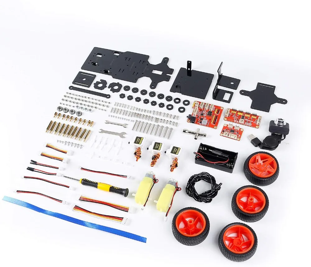 Sunfower Smart Video Car Kit V2.0 для Raspberry Pi 4 Модель B 3B+ 3B 2B электронная игрушка с подробным руководством