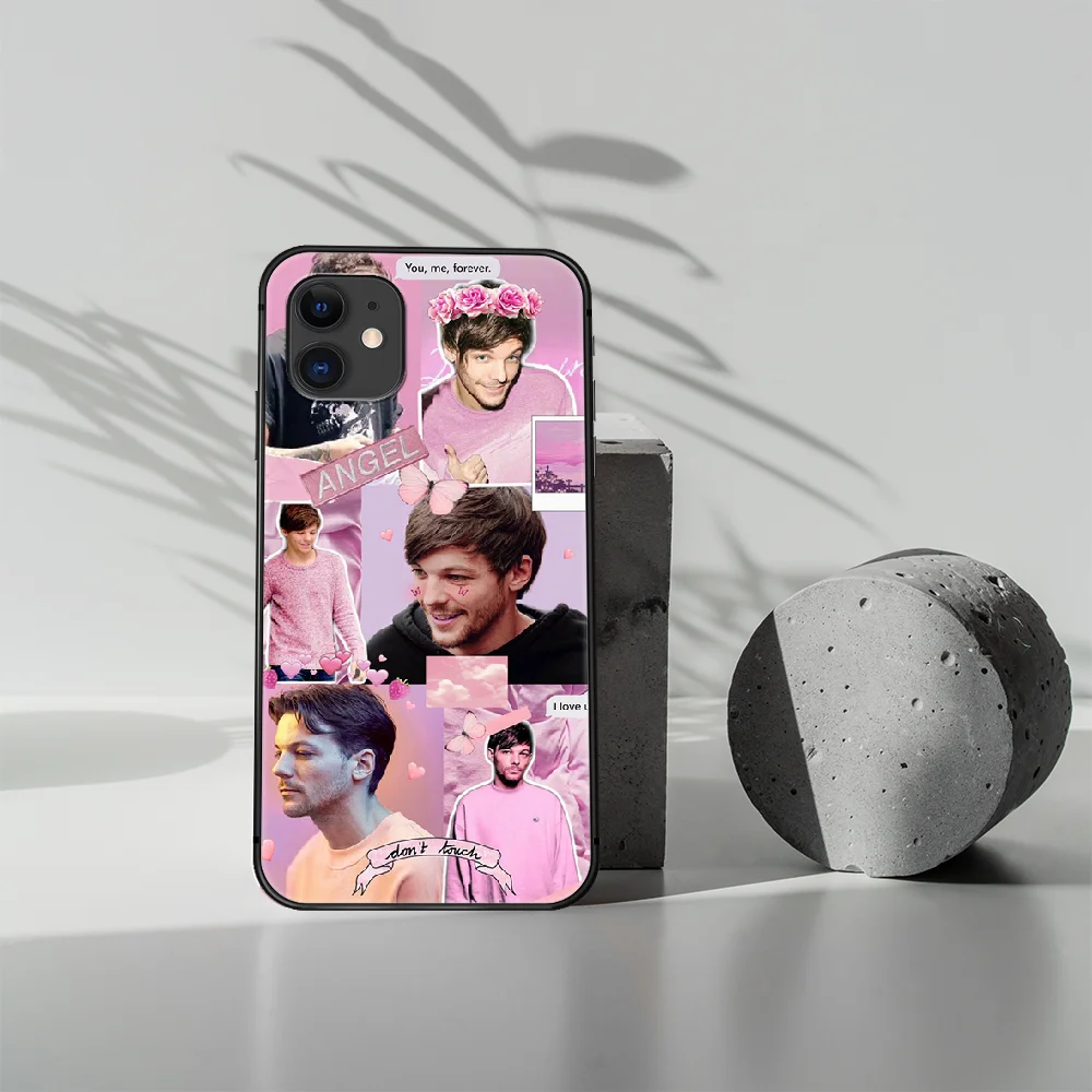 

One Direction Louis Tomlinson Phone Case Cover Hull For iphone 5 5s se 2020 6 6s 7 8 12 mini plus X XS XR 11 PRO MAX black Shell