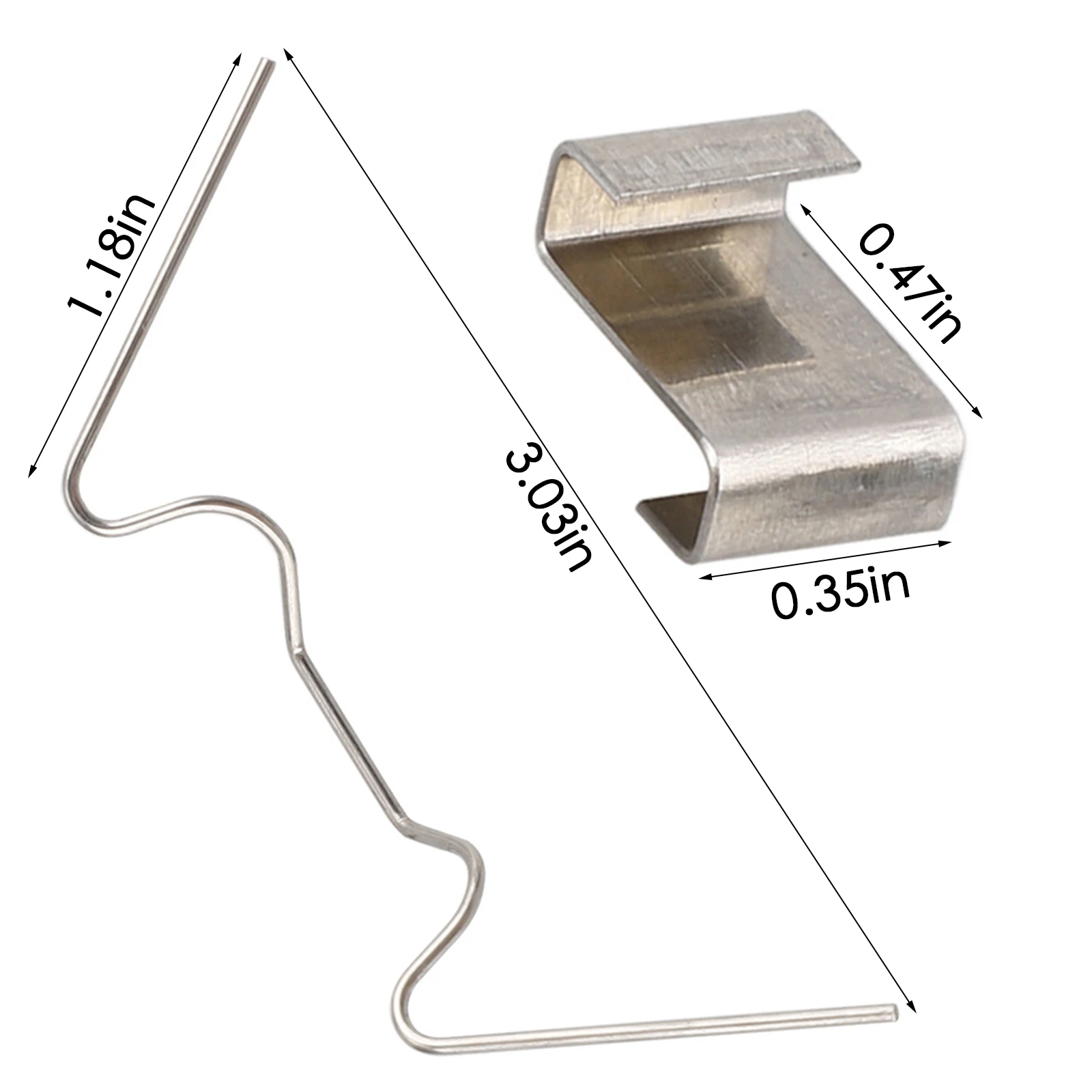 

60PCS Greenhouse Glass Spring Wire Glazing Overlap Clips Fixing Clamp During Routine Maintenance Especially After Strong