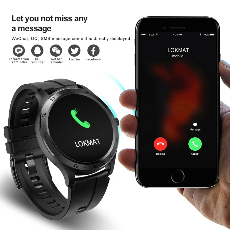 LIGE Smart Watch Men Women Sports LED Full Touch Screen IP67 Waterproof Fitness Tracker Heart Rate Blood Pressure Monitor |