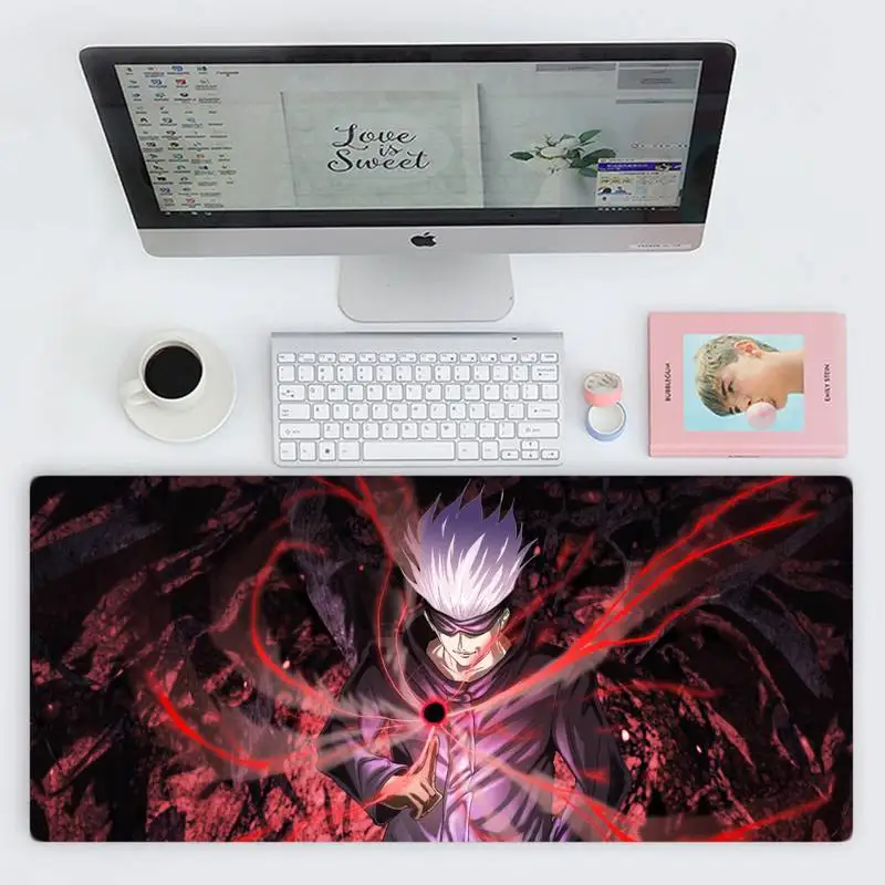 

anime Jujutsu Kaisen Keyboards Mat Rubber Gaming mousepad Desk Mat Desk Table Protect Game Office Work X XL Non-slip