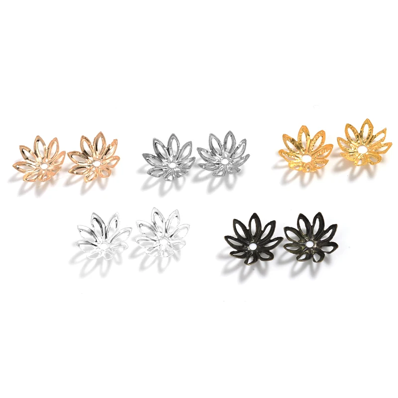 100 флейта 11/14 мм 8-лепестковая флейка полый цветок разделитель Очаровательная