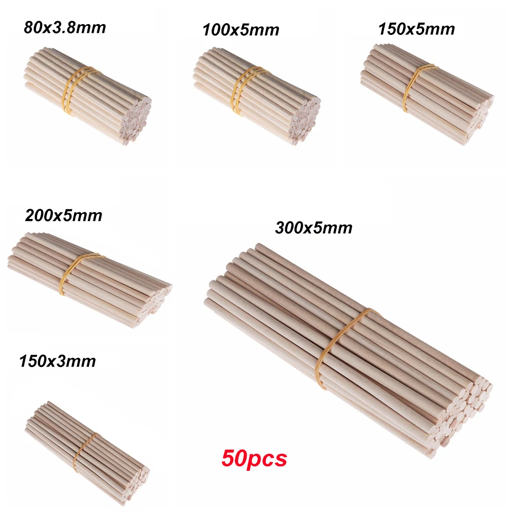 Круглые деревянные палочки из сосны премиум класса Прочные Деревянные дюбели