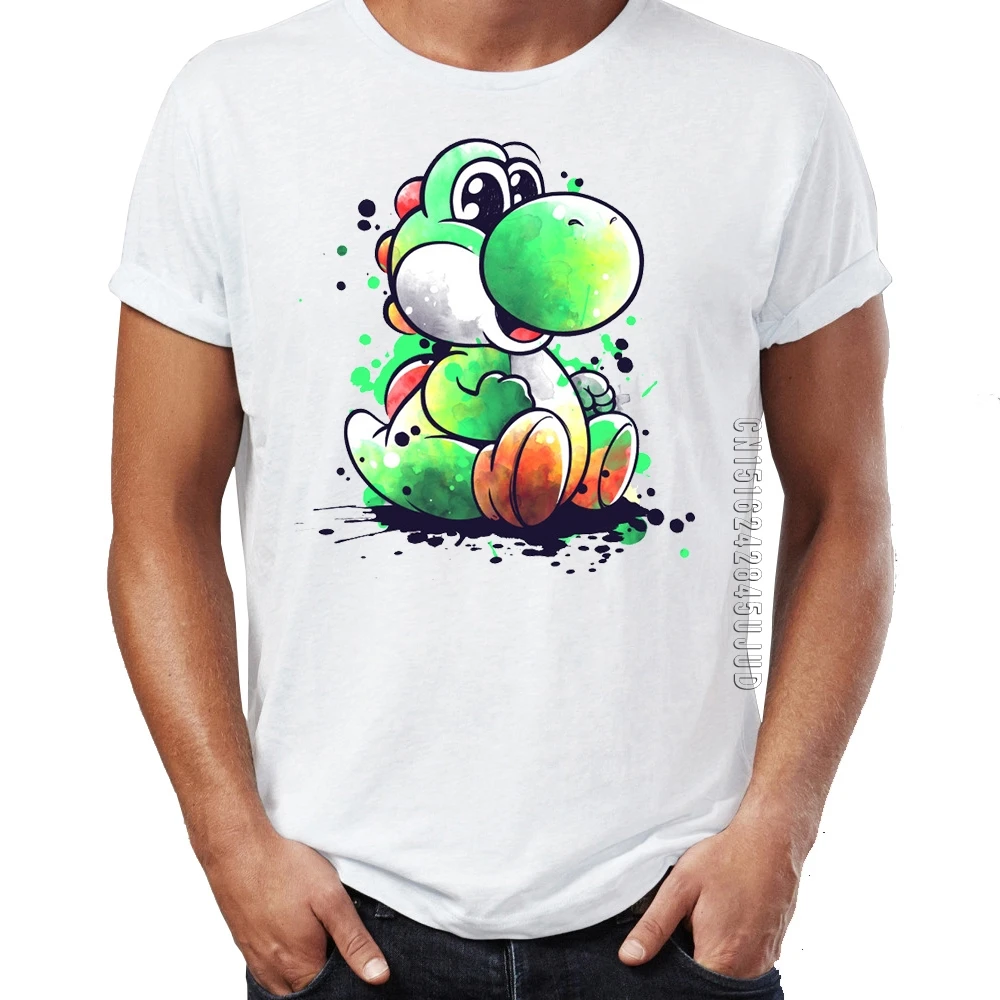 

Men's T Shirt Watercolor Yoshi Awesome Artwork Printing Tshirt For Male Graphic Tops & Tees O-Neck Camiseta