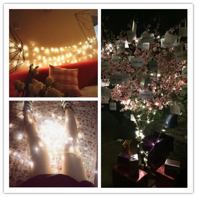 10 м гирлянда ЕС/США вилка Рождественские огни светодиодные гирлянды украшения