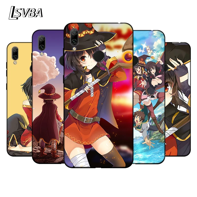 Силиконовый чехол с аниме KonoSuba Megumin для Huawei Mate 30 20 20X 10 Lite Y9 Y7 Y6 Y5 Pro Prime 2019 2018
