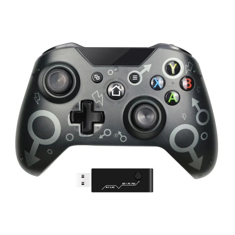 

For One Game Controller Wireless Gamepad With 2.4GHz Receive Wireless Controller For One/One S/One X/P3/Windows 7/8/10