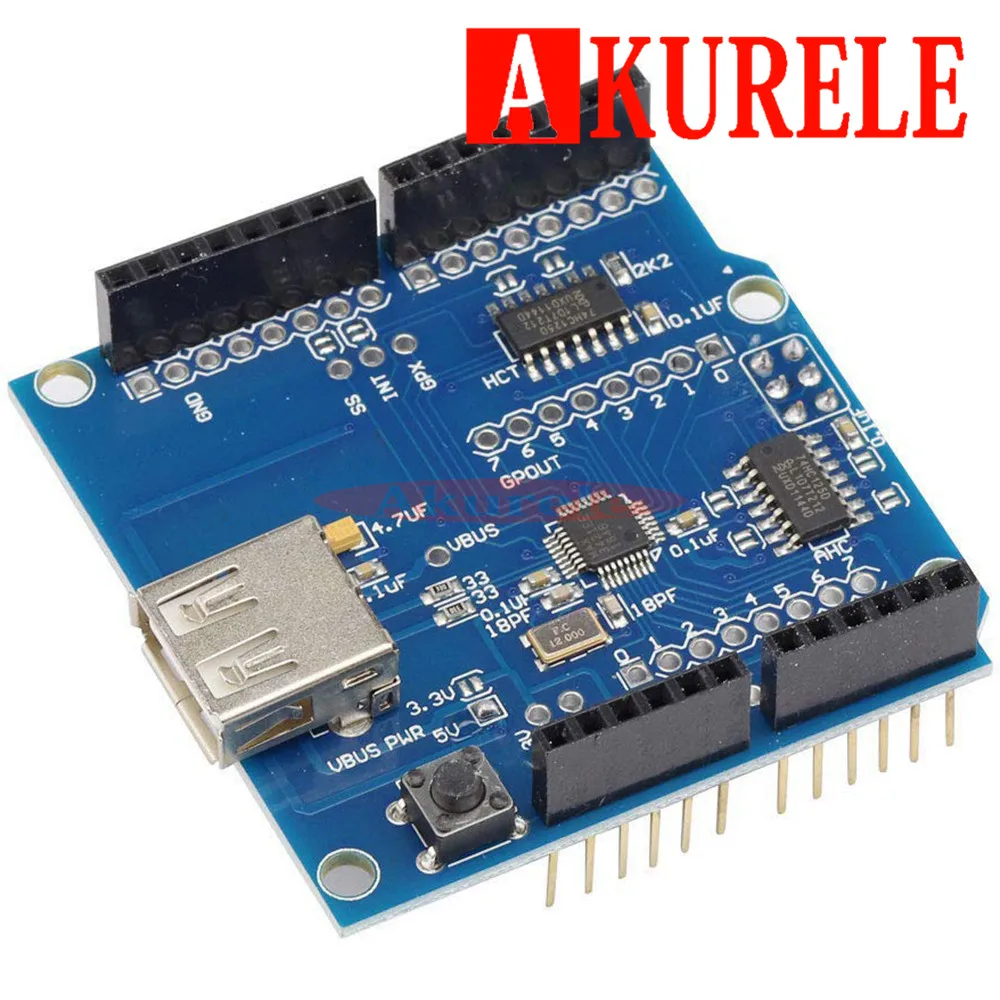 10 шт. USB хост щит 2 0 для Arduino UNO MEGA ADK совместимый Android DIY Электронный модуль платы |
