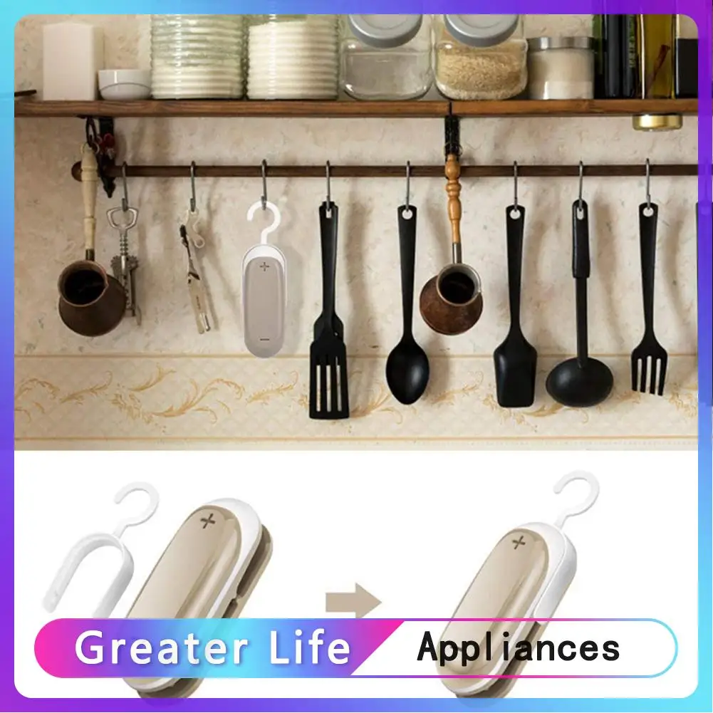 

Mini Bag Sealer 2 in 1 Heat Sealer Cutter Handheld Bag Sealing Machine Grey